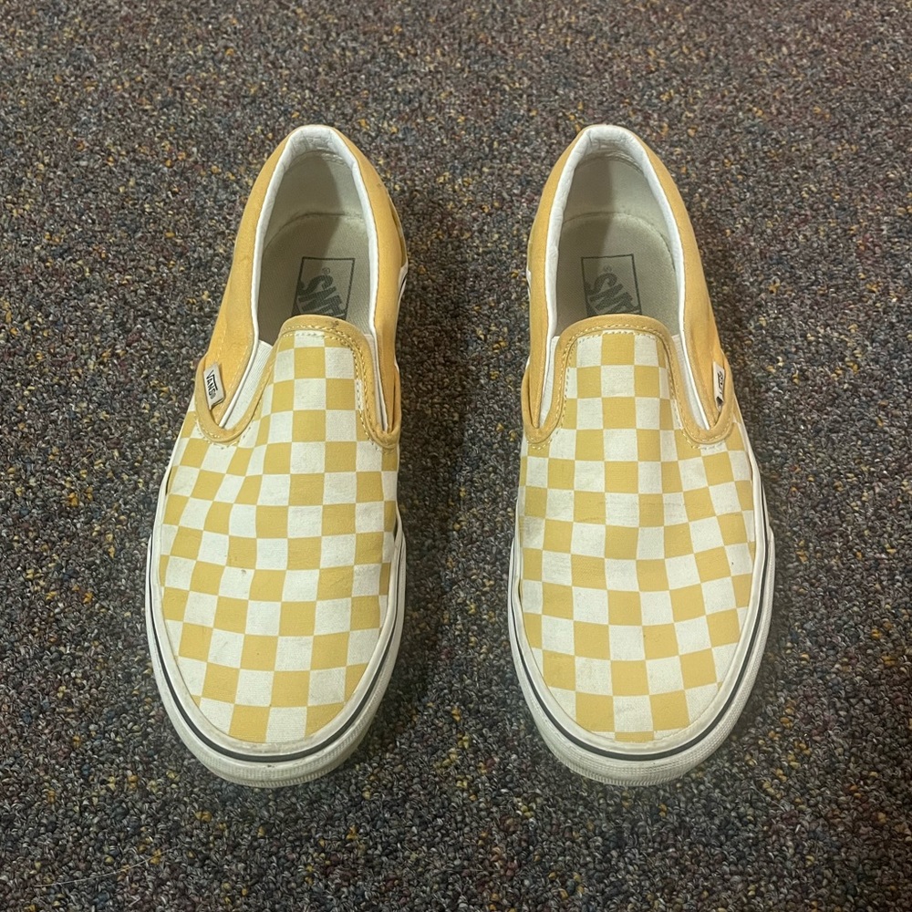 Checkered Vans slip-on